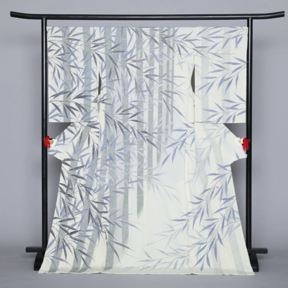 Formal Kimono with Design in Yūzen Dyeing "Calmness"