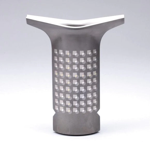 Flower Vessel with Design in Inlay "Circle and Corner"