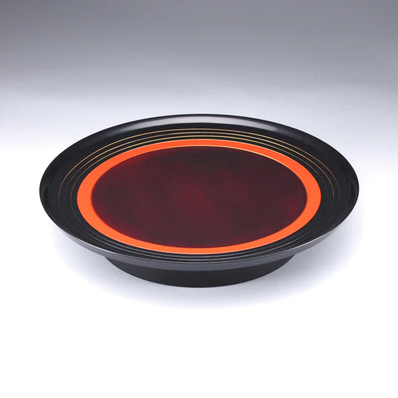 Footed Tray Made by Bending Work "Halo"