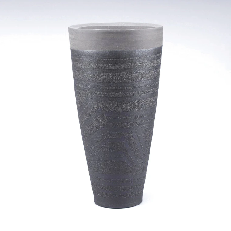 photo ちぢれ帯文花器