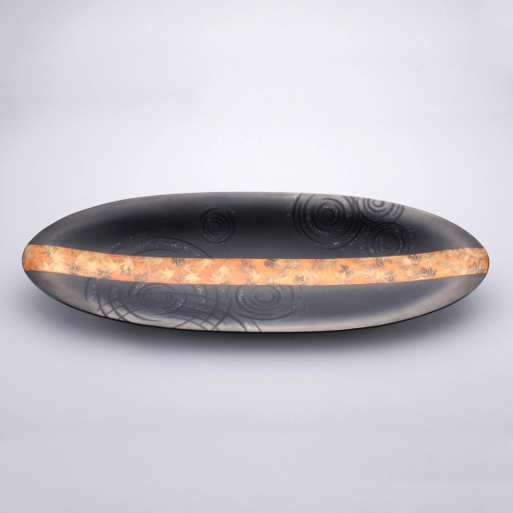 Kanshitsu Tray with Design in Makie "Water Surface"