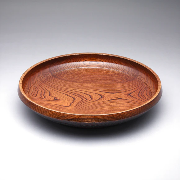 Dish of zelkova wood
