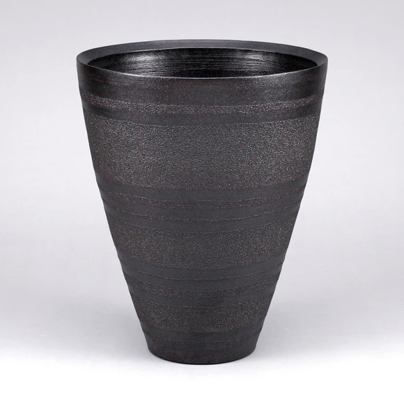 花器　広口特大 ちぢれ帯文広口花器(平田 良仁)｜ギャラリージャパン