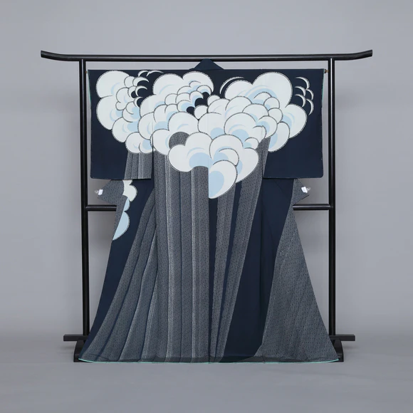 オリジナル作品KIMONO EMOTIONALS 心象クラフトアート【おめかし】 Skeleton Kuniyoshi Japanese kimono - Gofukuyasan – SALZ Tokyo