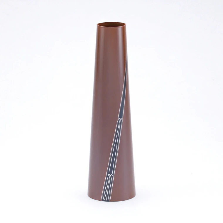 photo Flower Vase with Inlay, "Shin (Extension)"