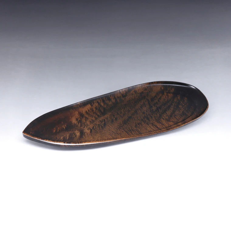 photo Hand-carved Vessel with Maple and Wiped Urushi
