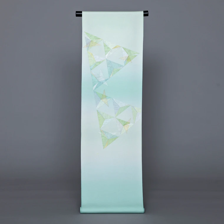 photo Obi Fabric with Embroidery, "Seimei"