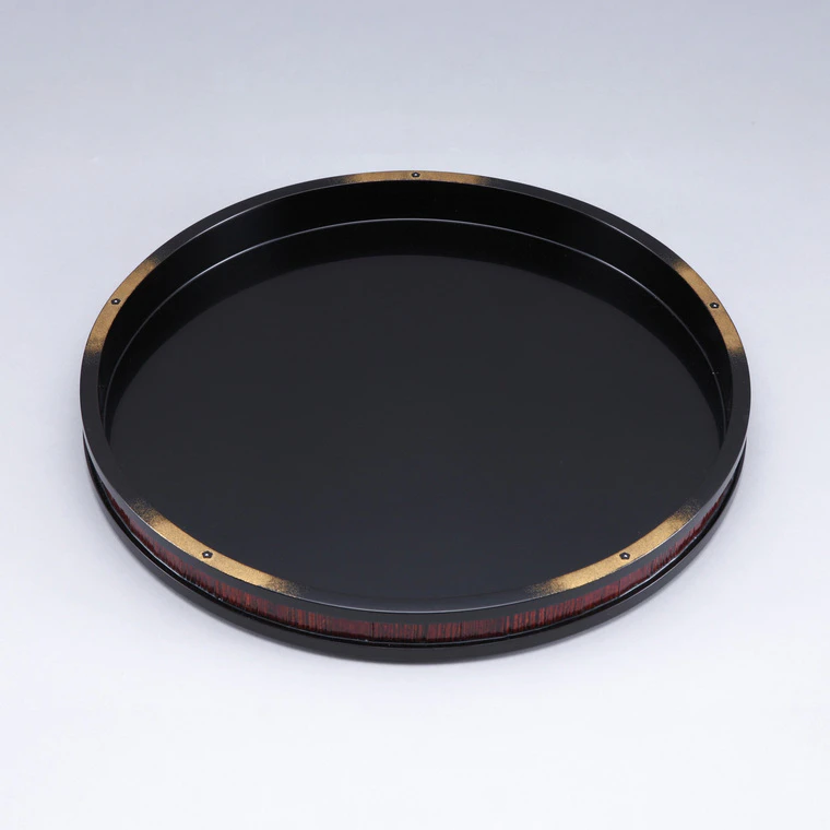 photo Plate with Plum Design