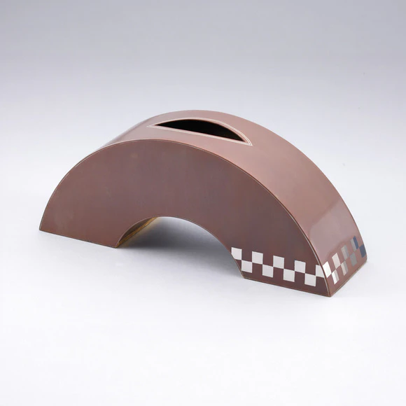 Flower Vessel with Design in Inlay 