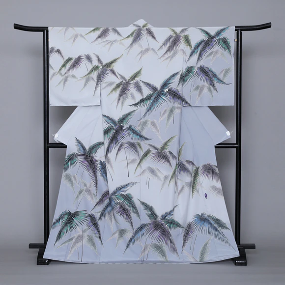 Formal Kimono with Design in Yūzen Dyeing 