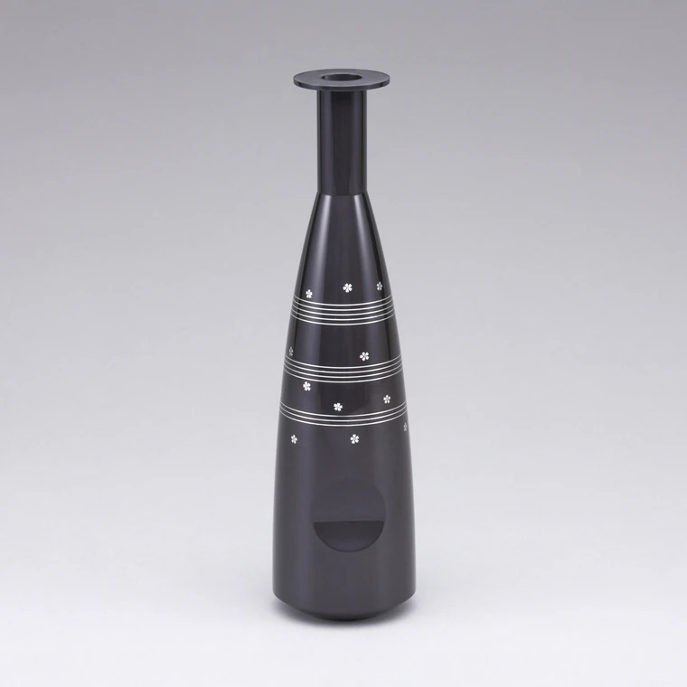 photo Flower Vessel with Design in Inlay