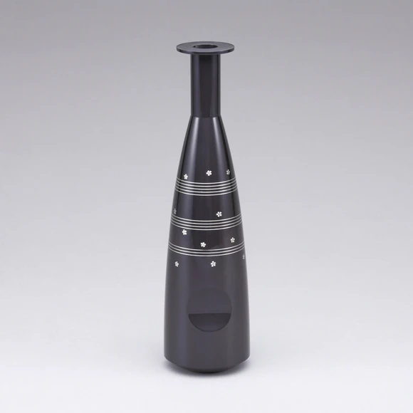 Flower Vessel with Design in Inlay
