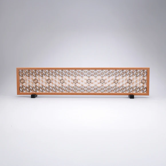 Zelkova Tea Ceremony Screen with Kumiko (Lattice-work)