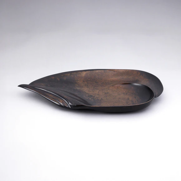 Hand-carved Vessel with Maple and Wiped Urushi