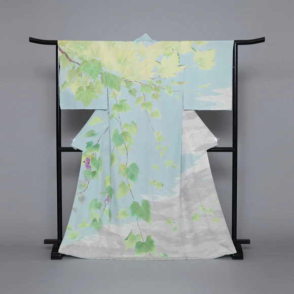 Formal Kimono with Design in Yūzen Dyeing "Gentle Breeze of Light"