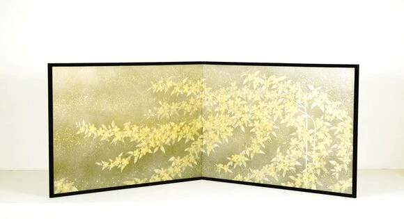 砂子利久屏風「秋月」(長岡 由美子)｜ギャラリージャパン