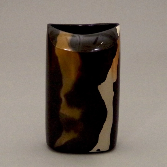 Square Flower vessel  in Two Different Metals