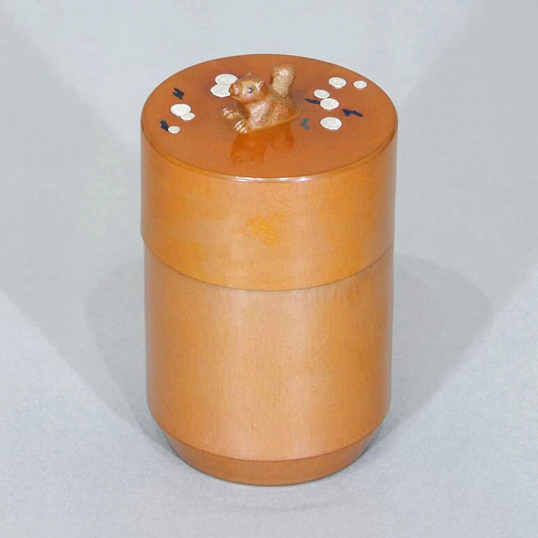 photo Forged and Hammered Copper Tea Caddy with Inlay