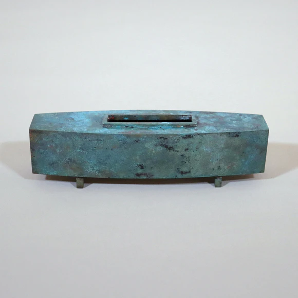 Flower Vessel of Cast Copper