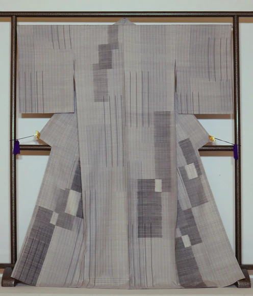 Kimono of Tsumugi "River Mist"