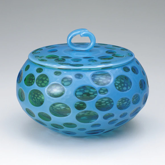 Hand-Blown Glass Water Jar 