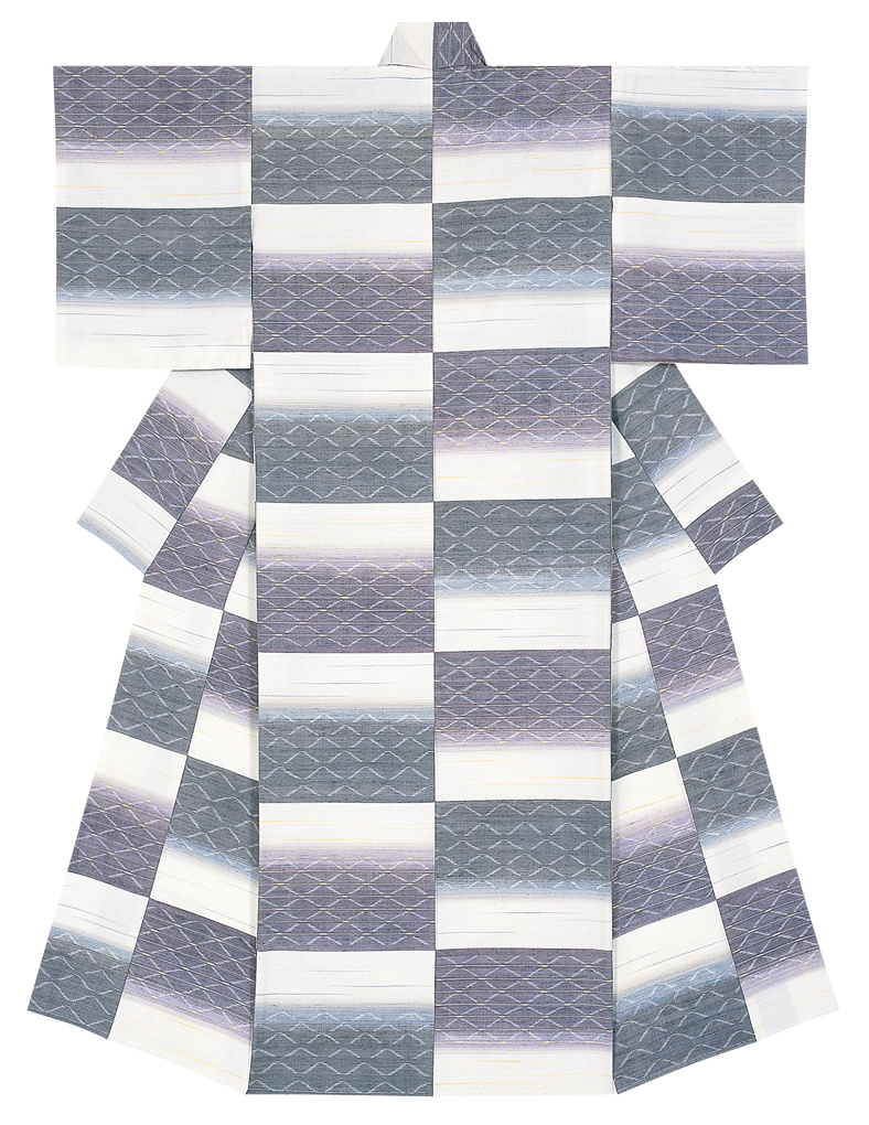 photo Kimono of Tsumugi "Morning Calm, Evening Calm"