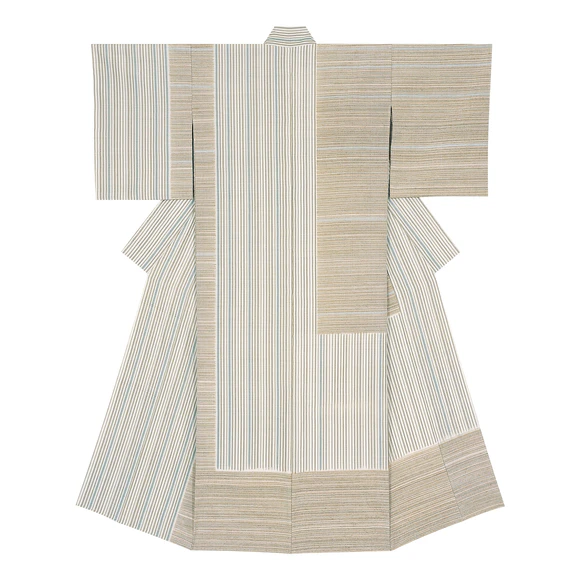 Kimono of tsumugi "Hill of Yayoi"