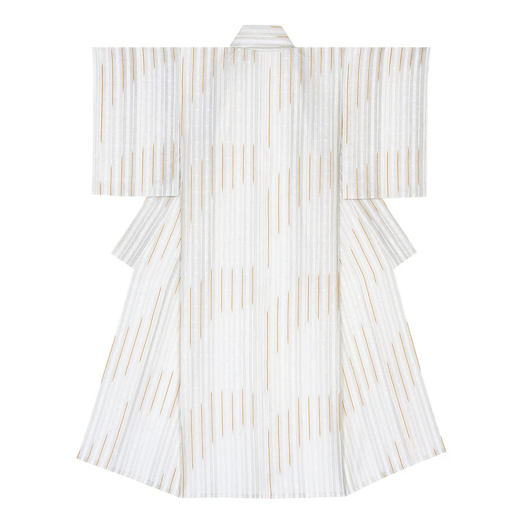 photo Kimono of Kome Weave Gauze "Forest Air"