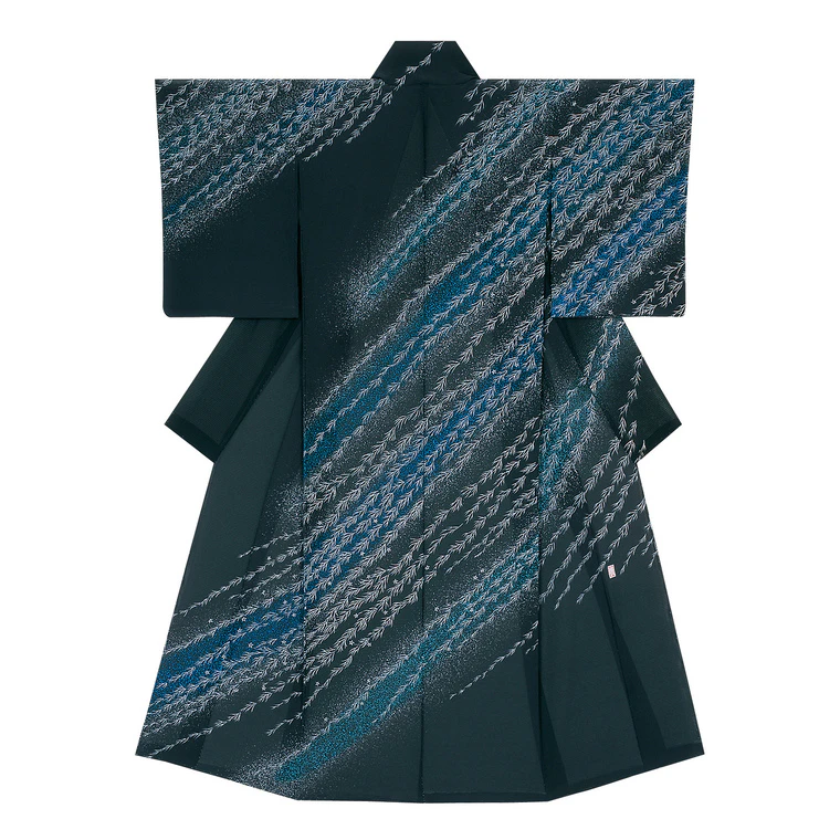 photo Formal Kimono with Design in Yūzen Dyeing "Pure Stream"