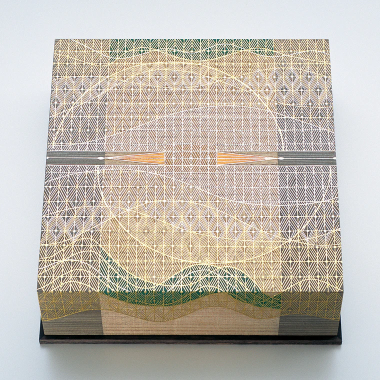 photo Box with Kirikane Decoration "Good Day"