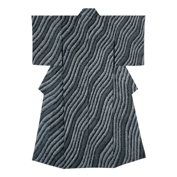 Formal Kimono with Design in Yūzen Dyeing 