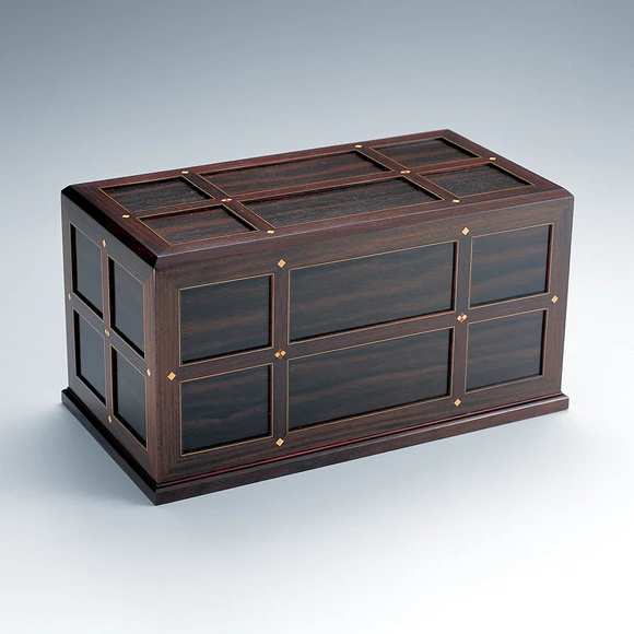 Decorative Box with Exotic Wood and Wood Inlay