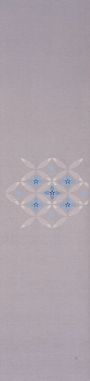 写真：刺繍帯「瑠璃唐綿七宝」