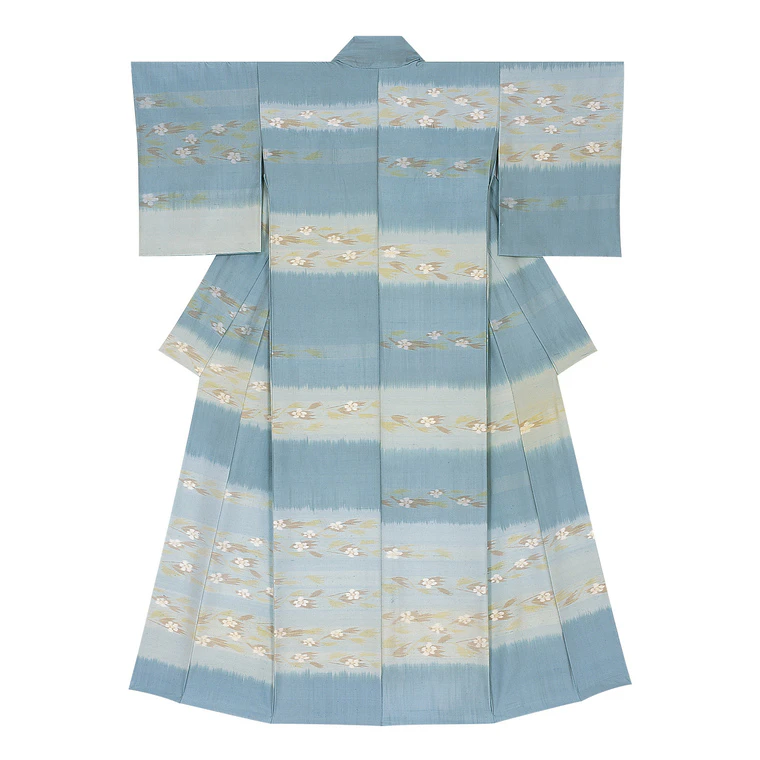 photo Kimono with Kasuri "In the Flow"