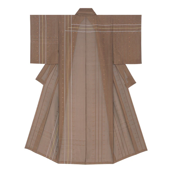 Kimono of Kome Weave Gauze "New York Subway"
