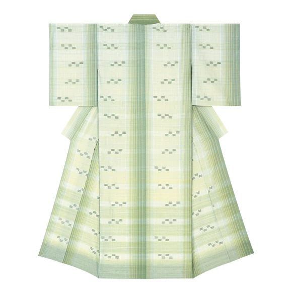 紬織着物「春告鳥」
