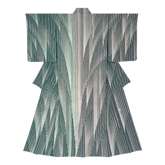 Formal Kimono with Design in Yūzen Dyeing "Aurora"