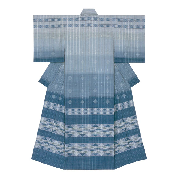 紬織着物「水鏡」