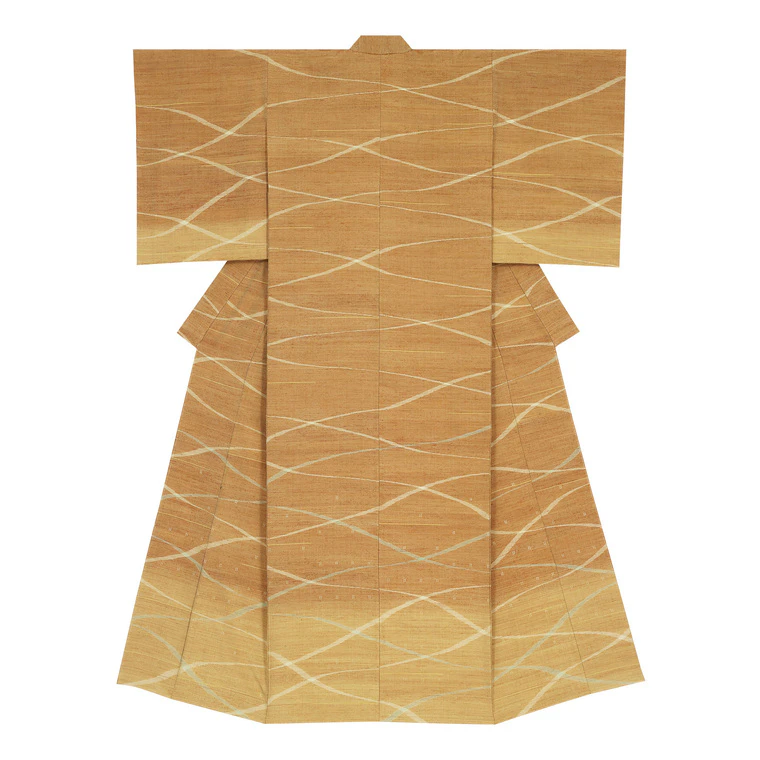 photo Kimono of Tsumugi "Autumn Wind"