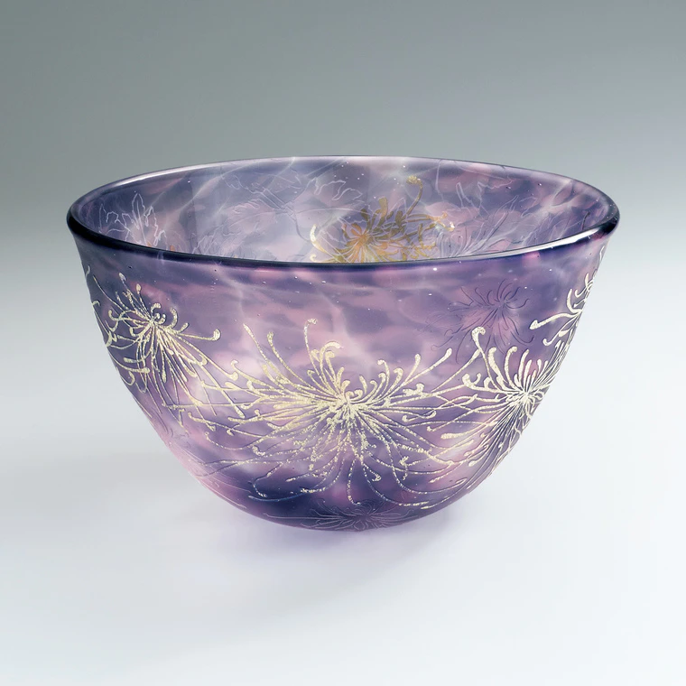 photo Sandblasted Bowl "Fine Autumn Day"