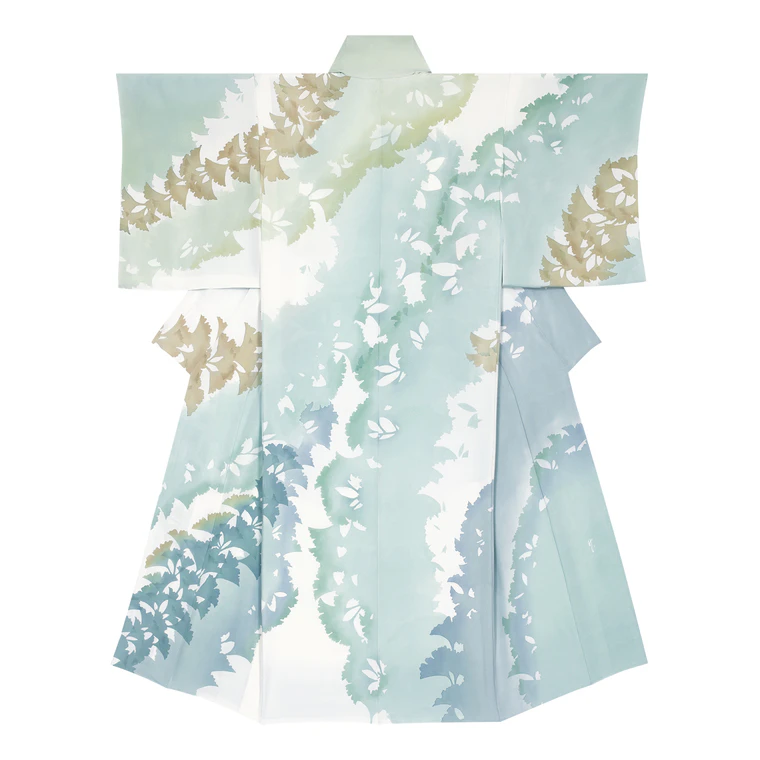 photo Kimono with Design in Batik "The Arrival of Autumn"