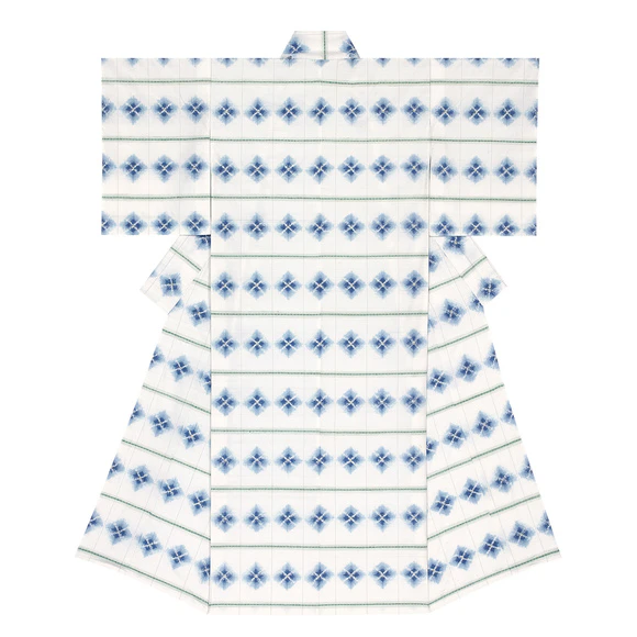 Kimono of Tsumugi "Reflection on the Water Surface"