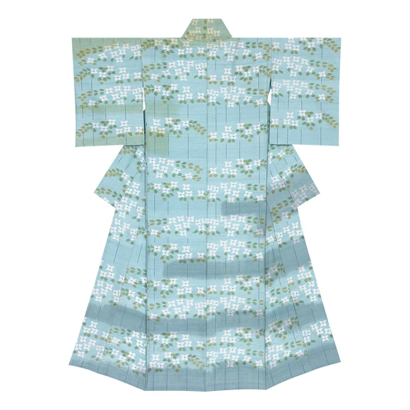 Kimono with kasuri "Coolness"