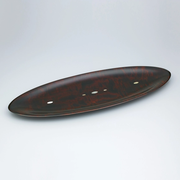 Vessel of Horse Chestnut Wood Finished in Wiped Urushi