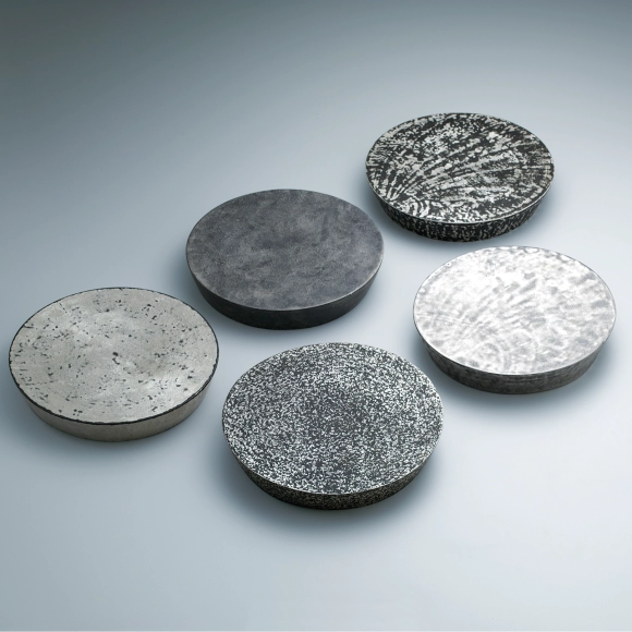 Set of Engraved Silver Plates