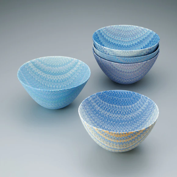 透光練込組皿「ネモフィラ」(金田 萌永)｜ギャラリージャパン