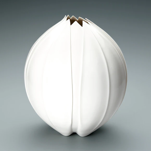 備前緋襷広口花器(佐藤 正徳)｜ギャラリージャパン