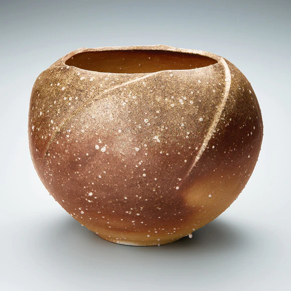 Five Pointed Wide Mouth Shigaraki Jar