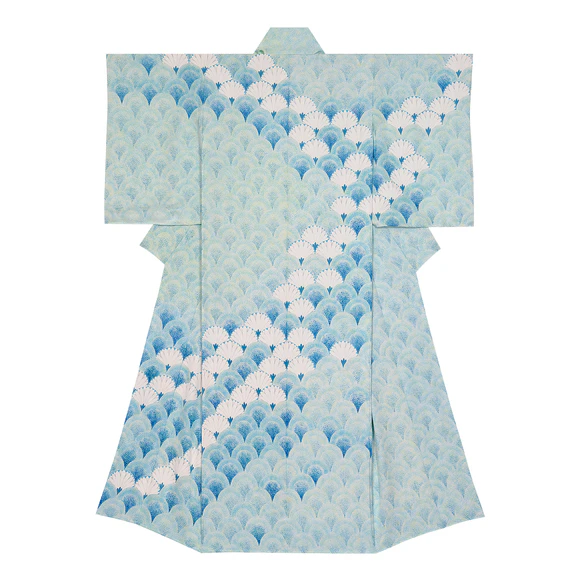 Kimono with Design in Yūzen Dyeing "The Path, from Now On"
