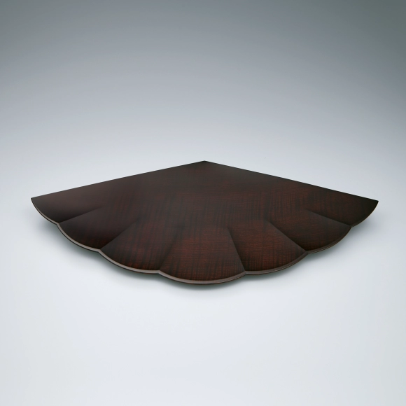 紅神代欅玉杢拭き漆蓋物 駒箱 吉田宏介作 印籠型 神代欅 摺漆